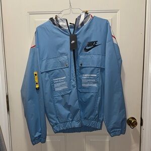 Nike Deep x Pokémon Pikachu Light Blue Hooded Windbreaker